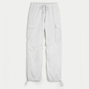 Hollister Heather Grey Feel Good Cargo Sweatpants